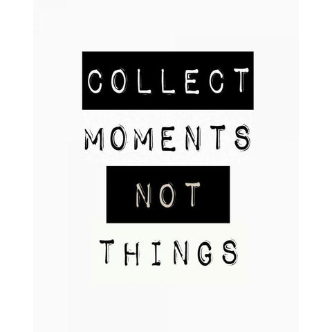 Collect moment not things II Gold Ornate Wood Framed Art Print with Double Matting by Waltz, Anne