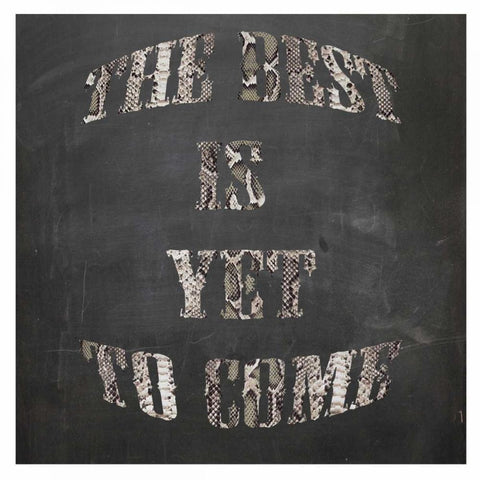 Best is yet to come Black Modern Wood Framed Art Print with Double Matting by Waltz, Anne