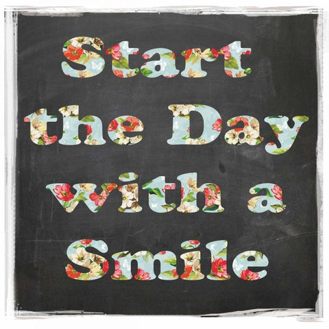 Start the day White Modern Wood Framed Art Print with Double Matting by Waltz, Anne