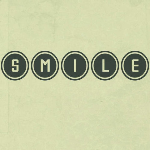 Smile .. White Modern Wood Framed Art Print with Double Matting by Waltz, Anne