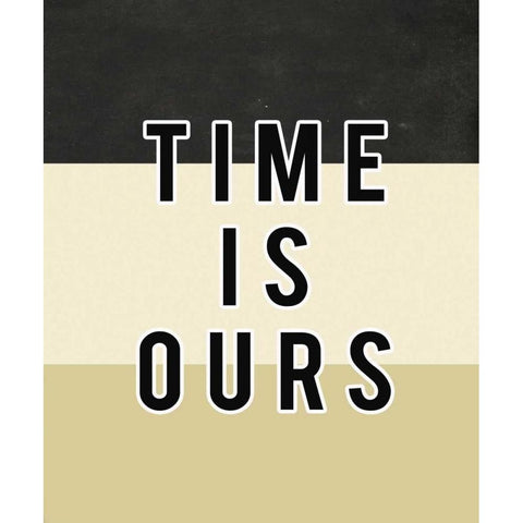 Time is ours Gold Ornate Wood Framed Art Print with Double Matting by Waltz, Anne