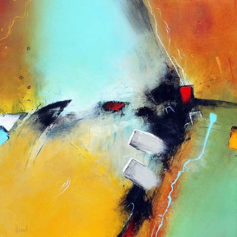 Inside Power Black Modern Wood Framed Art Print by Hansl, Alfred