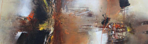 Emotional Rescue 7 White Modern Wood Framed Art Print with Double Matting by Hansl, Alfred