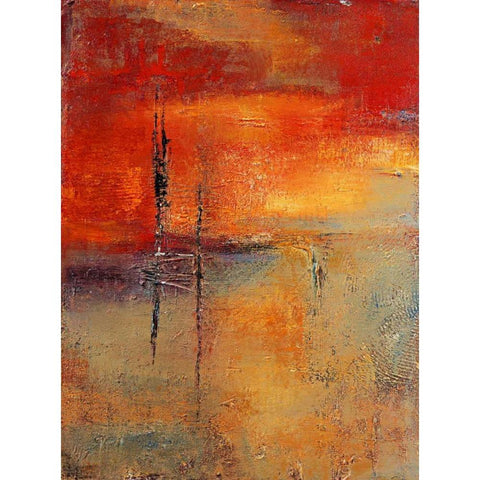In the distance Gold Ornate Wood Framed Art Print with Double Matting by Danckaert, Bea