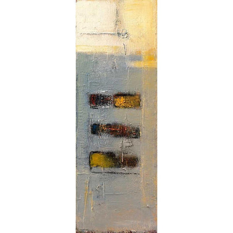 beeing there White Modern Wood Framed Art Print by Danckaert, Bea