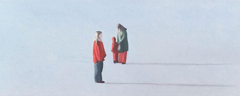 Im Winterlicht Black Ornate Wood Framed Art Print with Double Matting by Kock, Bernhard