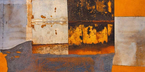 African Arche I White Modern Wood Framed Art Print with Double Matting by Heinrich, Christian