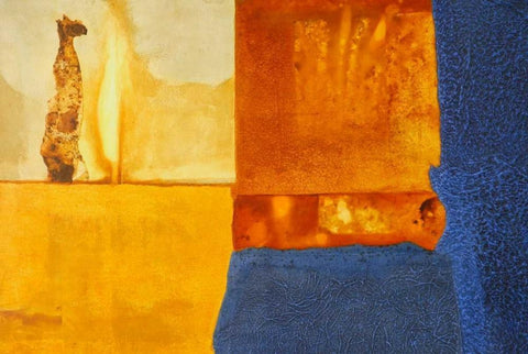 Hluheluwe Memory I White Modern Wood Framed Art Print with Double Matting by Heinrich, Christian