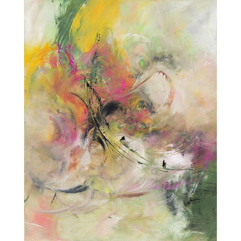 BlÃ¼tenparadies III Black Modern Wood Framed Art Print by Middendorf, Christiane
