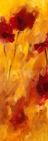 Farbklange II Black Ornate Wood Framed Art Print with Double Matting by Ohland, Christa