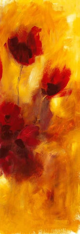 Farbklange I Black Ornate Wood Framed Art Print with Double Matting by Ohland, Christa