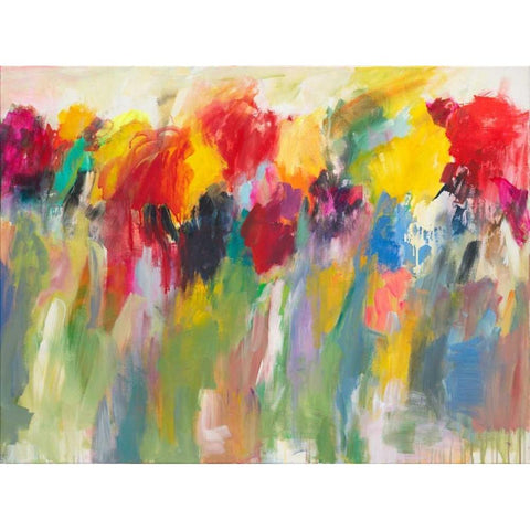 Farbklange V White Modern Wood Framed Art Print by Ohland, Christa