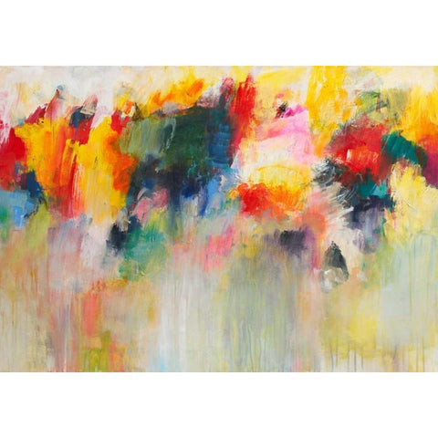 Farbklange IV Black Modern Wood Framed Art Print by Ohland, Christa