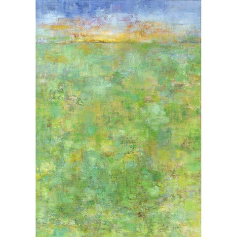 Jahreszeiten II Black Modern Wood Framed Art Print with Double Matting by Ohland, Christa