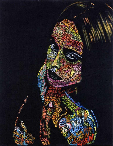 DAS groÃŸe GlÃ¼ck Black Ornate Wood Framed Art Print with Double Matting by Danckaert, Bea