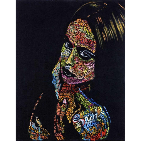 DAS groÃŸe GlÃ¼ck Black Modern Wood Framed Art Print with Double Matting by Danckaert, Bea