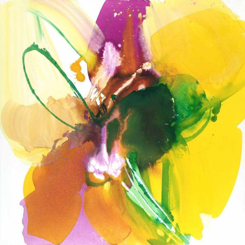 Exciting White Modern Wood Framed Art Print by Ruttkau, El