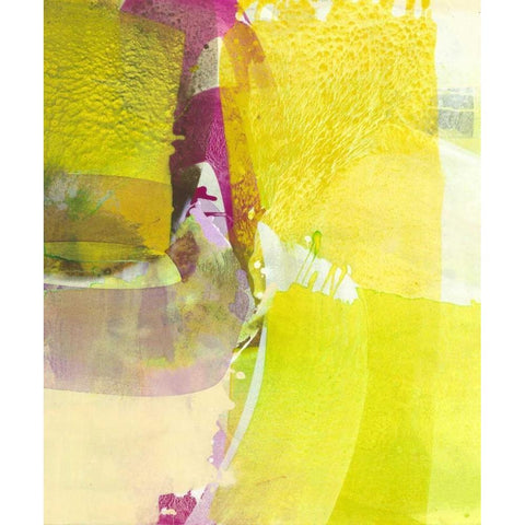 Light Green Fields Black Modern Wood Framed Art Print by Witt, El