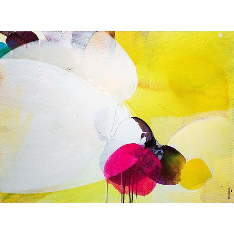 Light Flower Black Modern Wood Framed Art Print with Double Matting by Witt, El