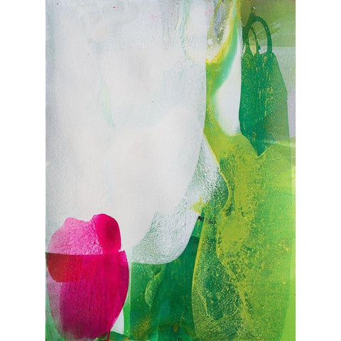 Green Nature White Modern Wood Framed Art Print by Witt, El