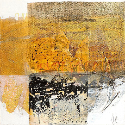 Giallo 1 Gold Ornate Wood Framed Art Print with Double Matting by Cusumano, Francesco