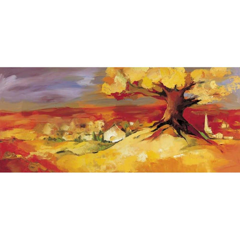 Bergkirchen Black Modern Wood Framed Art Print with Double Matting by Filatov, Elena