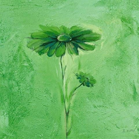 Fiore 3 White Modern Wood Framed Art Print with Double Matting by Filatov, Elena