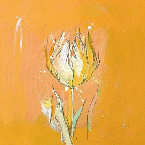 Tulpa 2 White Modern Wood Framed Art Print by Filatov, Elena