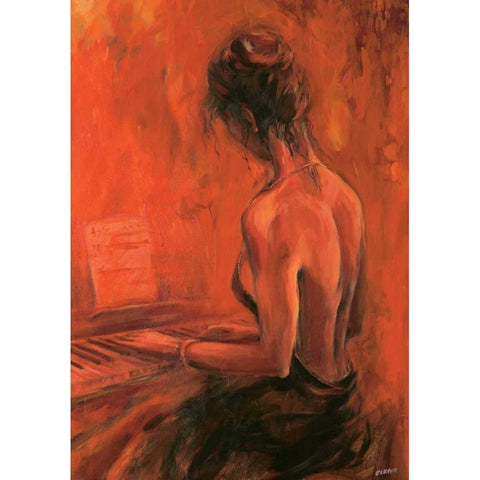 Abend fÃ¼r Dich Gold Ornate Wood Framed Art Print with Double Matting by Filatov, Elena