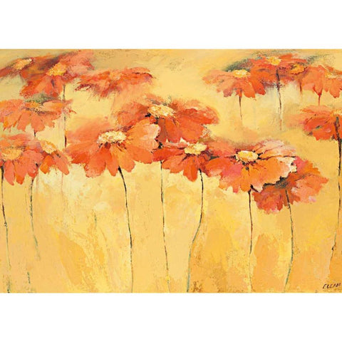 Feldblumen III Black Modern Wood Framed Art Print by Filatov, Elena