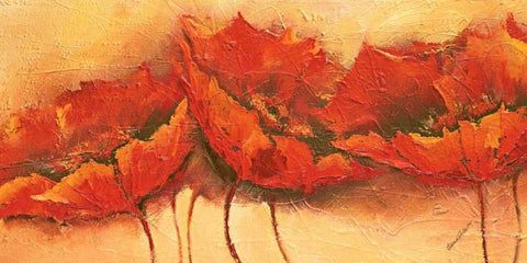 Wilder Mohn White Modern Wood Framed Art Print with Double Matting by Filatov, Elena