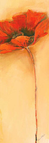 MohnblÃ¼te I Black Ornate Wood Framed Art Print with Double Matting by Filatov, Elena