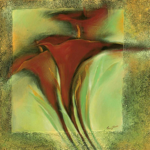 Romance II Black Modern Wood Framed Art Print by Filatov, Elena