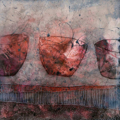 Keramik-Balletteusen Black Ornate Wood Framed Art Print with Double Matting by Schmalzl, Franziska