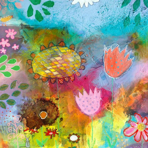 Goldkehlchen Teil I White Modern Wood Framed Art Print by Schmalzl, Franziska