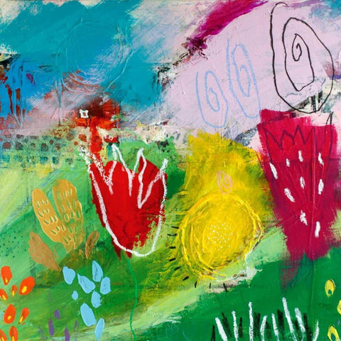 Verzaubert Teil I White Modern Wood Framed Art Print with Double Matting by Schmalzl, Franziska