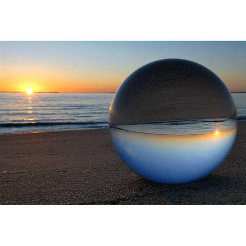 Lichterstimmung Black Modern Wood Framed Art Print with Double Matting by Rossmeissl, Gerhard