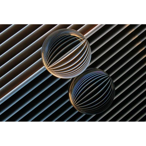 Kugelspiel Black Modern Wood Framed Art Print with Double Matting by Rossmeissl, Gerhard