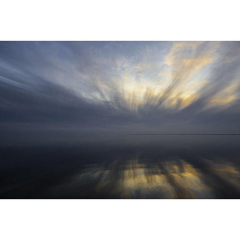 Horizont und Licht V Black Modern Wood Framed Art Print by Rossmeissl, Gerhard