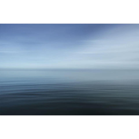 Blue Sea II Gold Ornate Wood Framed Art Print with Double Matting by Rossmeissl, Gerhard