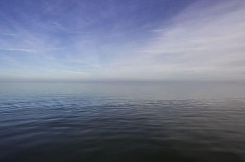 Horizont und Licht VIII Black Ornate Wood Framed Art Print with Double Matting by Rossmeissl, Gerhard