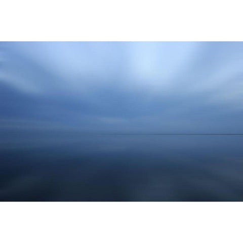 Blue Sea I  Black Modern Wood Framed Art Print with Double Matting by Rossmeissl, Gerhard