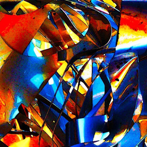 Kama White Modern Wood Framed Art Print by Weisman, Gerd