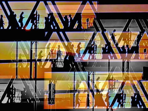 Bridge Live Black Ornate Wood Framed Art Print with Double Matting by Weissing, Gerd