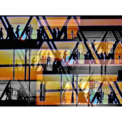 Bridge Live Black Modern Wood Framed Art Print by Weissing, Gerd