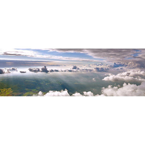 Lichtflut Gold Ornate Wood Framed Art Print with Double Matting by Dietz, Hajo