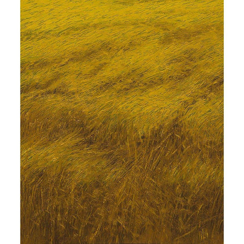 Der Roggen Gold Ornate Wood Framed Art Print with Double Matting by Li, Heng