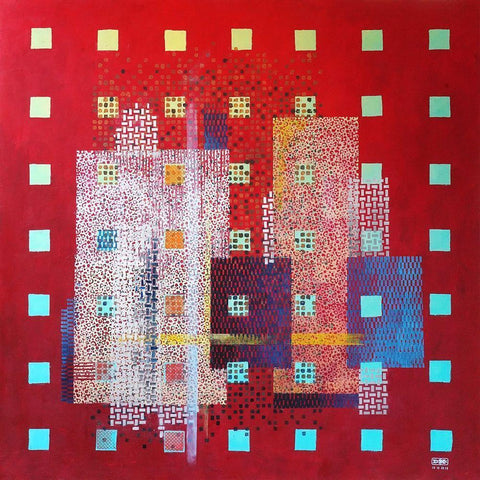 OT.15102016 Black Ornate Wood Framed Art Print with Double Matting by Pfeiffer, H.M.