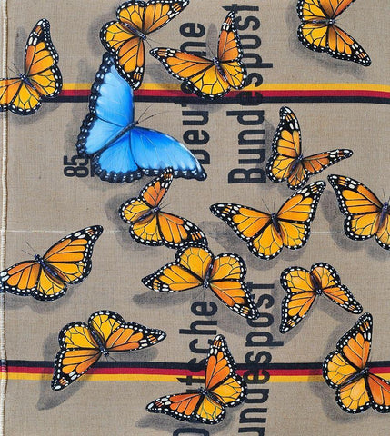 Liebesbrief Black Ornate Wood Framed Art Print with Double Matting by Leth, Ingo