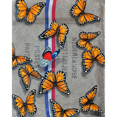 Letter from Holland Gold Ornate Wood Framed Art Print with Double Matting by Leth, Ingo